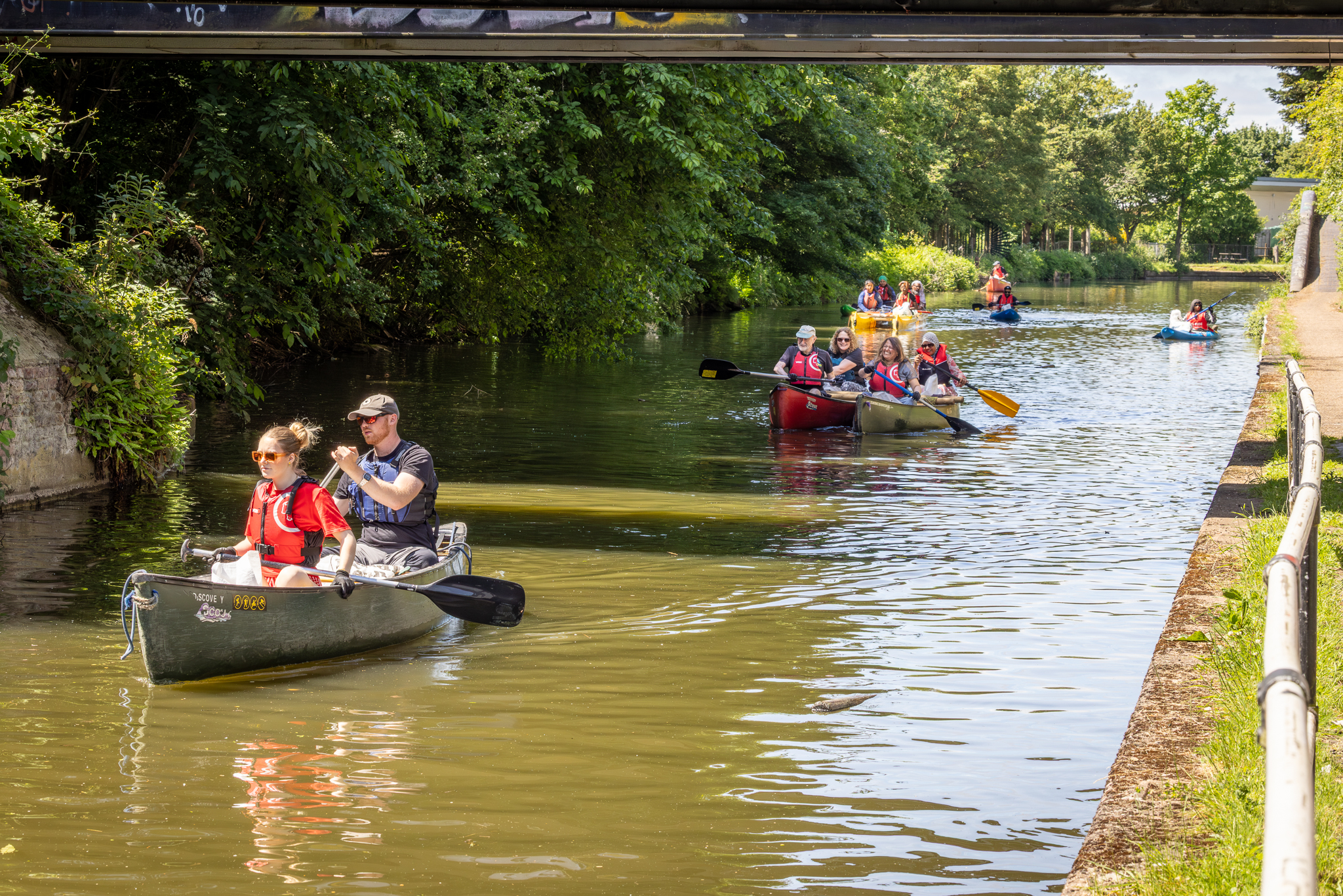 Litter collected from the river during the Big Paddle Cleanup campaign